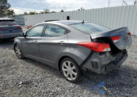 2013 Hyundai Elantra Gls z USA, uszkodzony, nr VIN 5NPDH4AE0DH153482